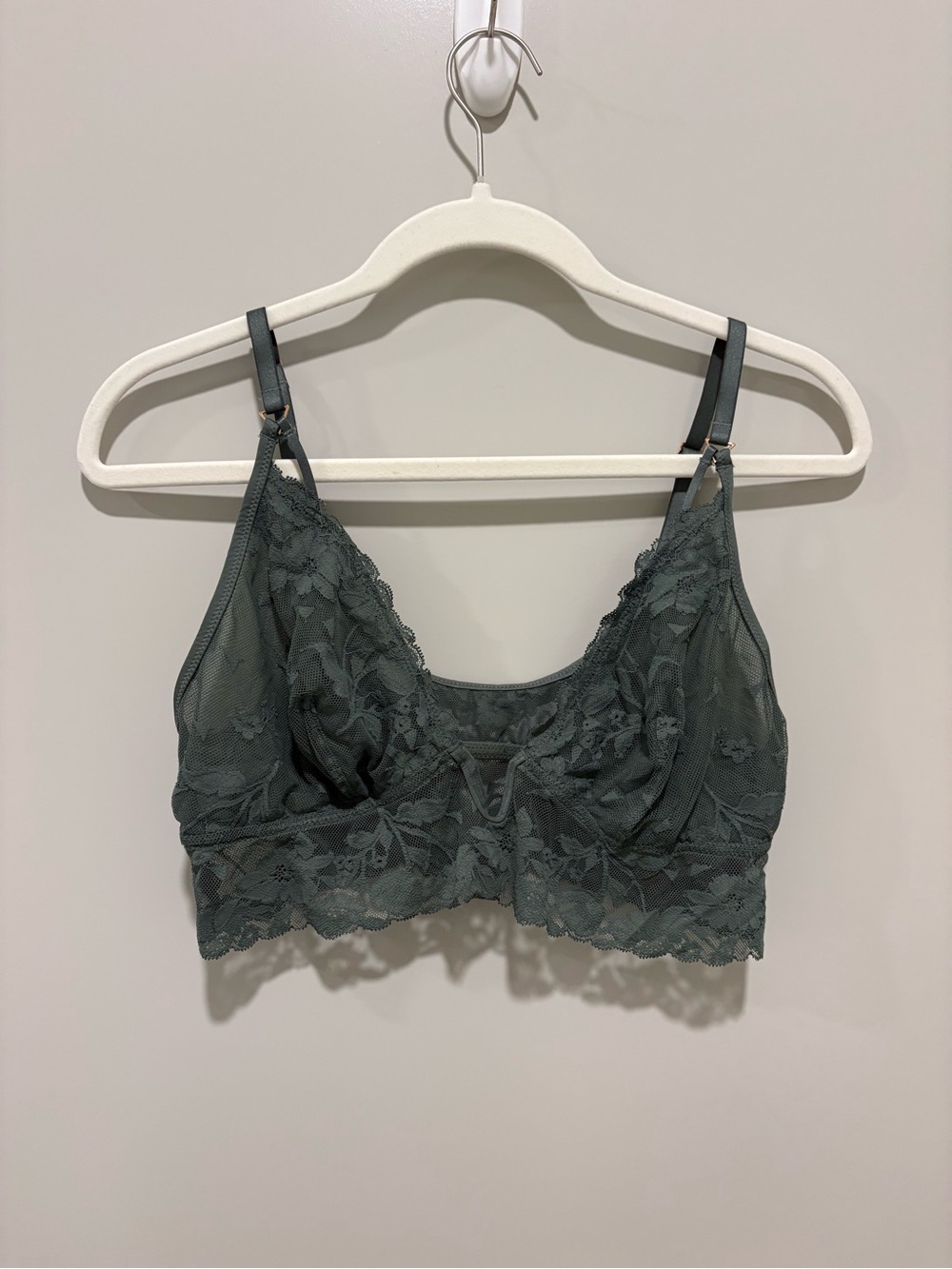 aerie Lace Bralette - Dark Teal